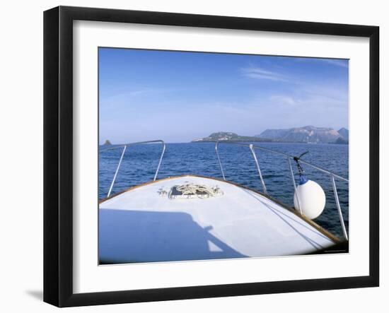 Through the Bocche Di Vulcano, Facing the Crater on Vulcano, Aeolian Islands, Island of Sicily-Kim Hart-Framed Photographic Print