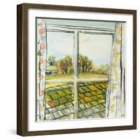 Through the Cottage Window Suffolk, 2010-Joan Thewsey-Framed Giclee Print