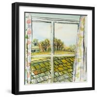 Through the Cottage Window Suffolk, 2010-Joan Thewsey-Framed Giclee Print