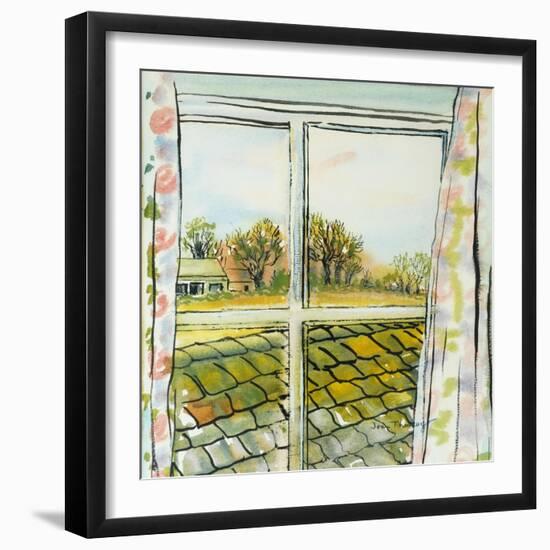 Through the Cottage Window Suffolk, 2010-Joan Thewsey-Framed Giclee Print