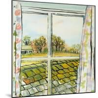 Through the Cottage Window Suffolk, 2010-Joan Thewsey-Mounted Giclee Print