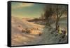 Through the Crisp Air, 1902-Joseph Farquharson-Framed Stretched Canvas