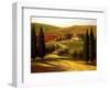 Through the Hills of Tuscany-Tim Howe-Framed Giclee Print