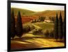 Through the Hills of Tuscany-Tim Howe-Framed Premium Giclee Print