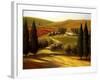 Through the Hills of Tuscany-Tim Howe-Framed Premium Giclee Print