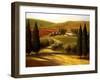 Through the Hills of Tuscany-Tim Howe-Framed Giclee Print