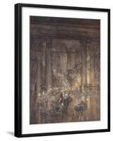 Through the House Give Glimmering Light, by the Dead and Drowsy Fire-Arthur Rackham-Framed Giclee Print