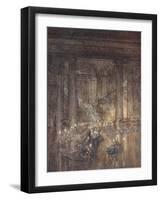 Through the House Give Glimmering Light, by the Dead and Drowsy Fire-Arthur Rackham-Framed Giclee Print