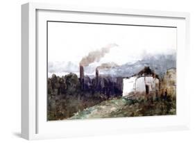 Through the Industrial Landscape, 1850-1855-Edmond De Concourt-Framed Giclee Print