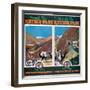 Through the Khyber Pass by the North-Western Railway-null-Framed Art Print