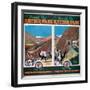 Through the Khyber Pass by the North-Western Railway-null-Framed Art Print