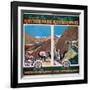 Through the Khyber Pass by the North-Western Railway-null-Framed Art Print