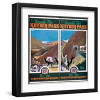 Through the Khyber Pass by the North-Western Railway-null-Framed Art Print