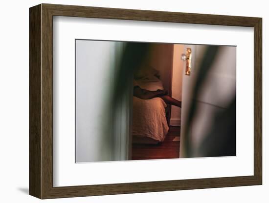 Through The Lines-Sebastian Black-Framed Photo