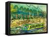 Through the Lock at T.V.A.M-Brenda Brin Booker-Framed Stretched Canvas