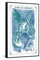 Through the Looking Glass: Beware the Jabberwock-John Tenniel-Framed Stretched Canvas