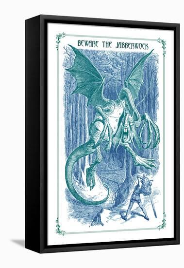 Through the Looking Glass: Beware the Jabberwock-John Tenniel-Framed Stretched Canvas