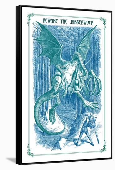 Through the Looking Glass: Beware the Jabberwock-John Tenniel-Framed Stretched Canvas