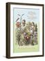 Through the Looking Glass: Garden of Live Flowers-John Tenniel-Framed Art Print