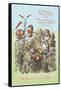 Through the Looking Glass: Garden of Live Flowers-John Tenniel-Framed Stretched Canvas