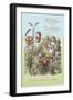 Through the Looking Glass: Garden of Live Flowers-John Tenniel-Framed Art Print