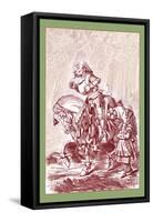 Through the Looking Glass: Scene from Through the Looking Glass-John Tenniel-Framed Stretched Canvas