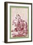 Through the Looking Glass: Scene from Through the Looking Glass-John Tenniel-Framed Art Print