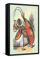 Through the Looking Glass: The Lobster Quadrille-John Tenniel-Framed Stretched Canvas