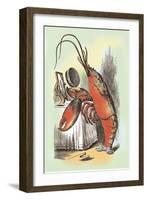 Through the Looking Glass: The Lobster Quadrille-John Tenniel-Framed Art Print