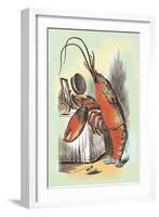 Through the Looking Glass: The Lobster Quadrille-John Tenniel-Framed Art Print