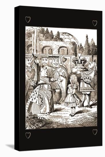 Through the Looking Glass: The Queen's Croquet Ground-John Tenniel-Stretched Canvas