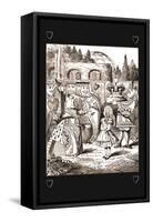 Through the Looking Glass: The Queen's Croquet Ground-John Tenniel-Framed Stretched Canvas