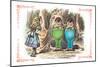 Through the Looking Glass: Tweedledum and Tweedledee-John Tenniel-Mounted Art Print