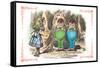 Through the Looking Glass: Tweedledum and Tweedledee-John Tenniel-Framed Stretched Canvas