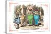 Through the Looking Glass: Tweedledum and Tweedledee-John Tenniel-Stretched Canvas