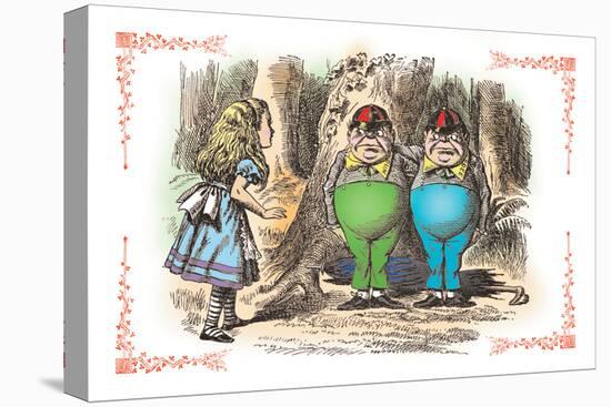 Through the Looking Glass: Tweedledum and Tweedledee-John Tenniel-Stretched Canvas