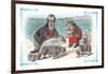 Through the Looking Glass: Walrus, Carpenter and Oysters-John Tenniel-Framed Premium Giclee Print