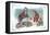 Through the Looking Glass: Walrus, Carpenter and Oysters-John Tenniel-Framed Stretched Canvas