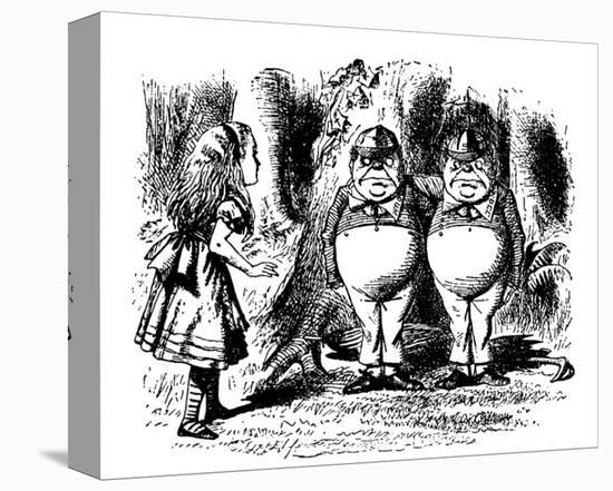 Through The Looking Glass-John Tenniel-Stretched Canvas