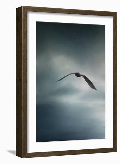 Through the Rolling Storm Bald Eagle-Jai Johnson-Framed Giclee Print