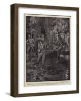 Through the Swamp, the Relief Force on the Road to Kumassi-William Hatherell-Framed Giclee Print