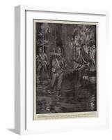 Through the Swamp, the Relief Force on the Road to Kumassi-William Hatherell-Framed Giclee Print