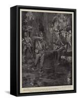 Through the Swamp, the Relief Force on the Road to Kumassi-William Hatherell-Framed Stretched Canvas