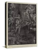 Through the Swamp, the Relief Force on the Road to Kumassi-William Hatherell-Stretched Canvas