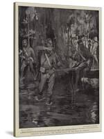 Through the Swamp, the Relief Force on the Road to Kumassi-William Hatherell-Stretched Canvas