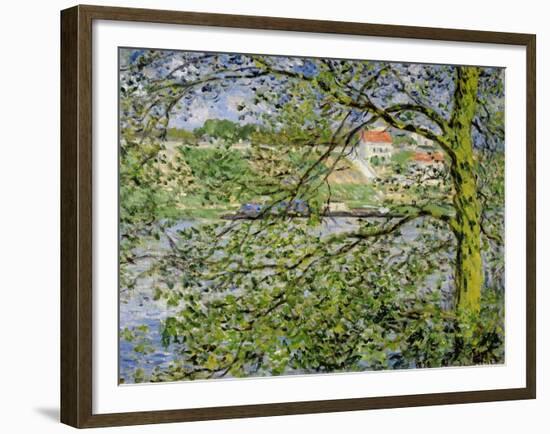 Through the Trees, 1878-Claude Monet-Framed Giclee Print