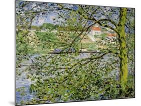 Through the Trees, 1878-Claude Monet-Mounted Giclee Print