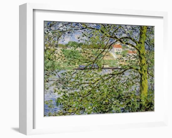 Through the Trees, 1878-Claude Monet-Framed Giclee Print