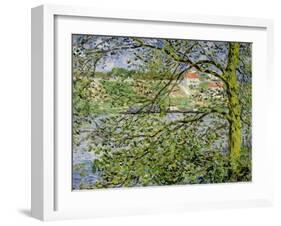 Through the Trees, 1878-Claude Monet-Framed Giclee Print