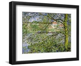 Through the Trees, 1878-Claude Monet-Framed Giclee Print